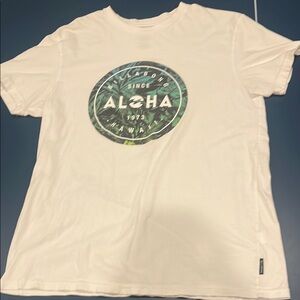 Billlabong Aloha Hawaii White Graphic T-Shirt Men’s medium